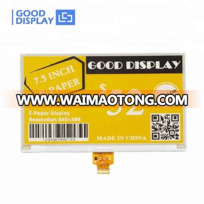 goodisplay color B/W/Y 7 inch e-ink  display panel spi interface